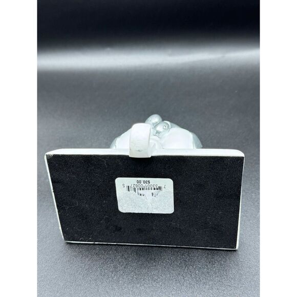 Penguin Family Christmas Stocking Holder Silver and White Beautiful - Picture 6 of 7